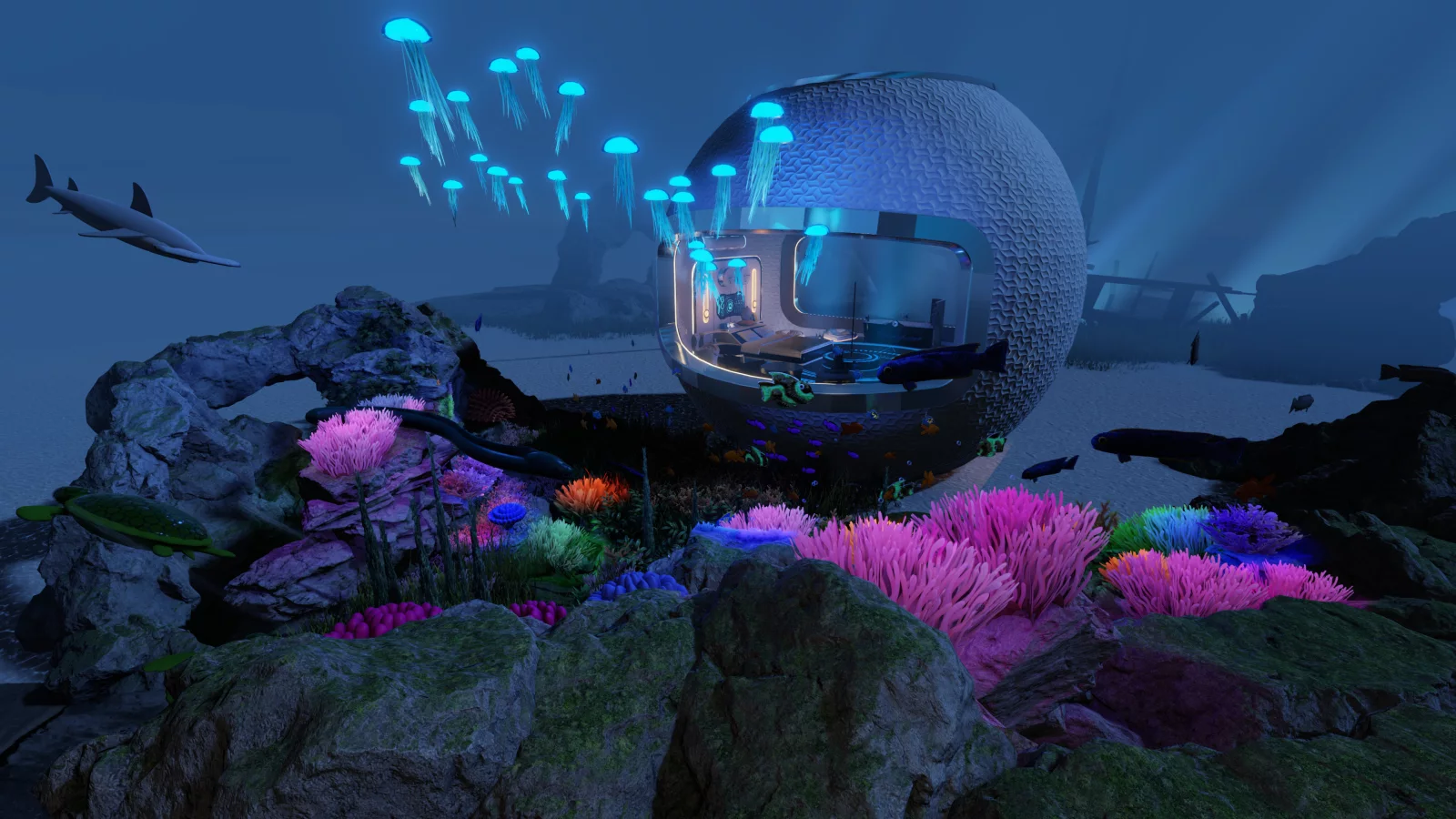 Beneath The Surface - Futuristic Underwater House Concept main preview
