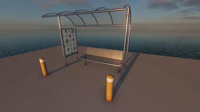 Modern Bus Stop preview