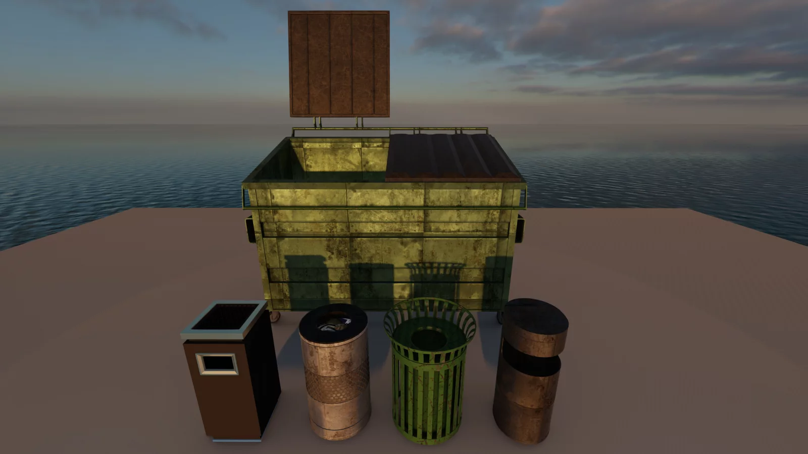 City props - Trash Containers main preview